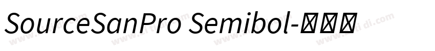 SourceSanPro Semibol字体转换